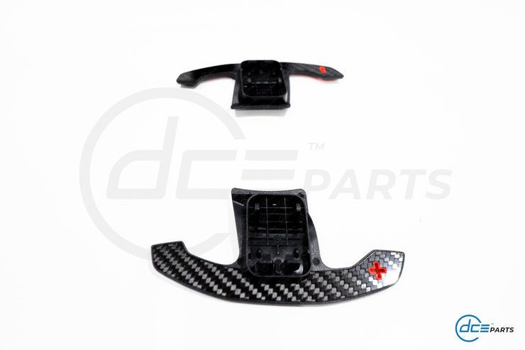 DCE Parts - BMW/MINI F & G-Series Shifter Paddles Red (F30 F32 F33 F80 F82 F87 - F40 F44 G20 G21 G22 G23 G26 G80 G82 G42 G30 G31 F90)