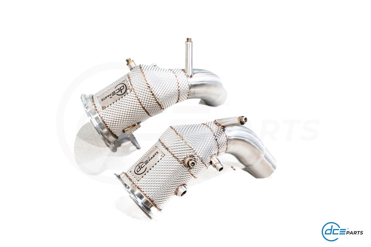 DCE Parts - Downpipe Porsche 992 911 Carrera 4, 4S, S Targa 4, 4S, S 3.0T DFI with Heat Shield