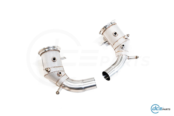 DCE Parts - Downpipe Porsche 992 911 Carrera 4, 4S, S Targa 4, 4S, S 3.0T DFI with Heat Shield