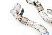 DCE Parts -  BMW S63B44 - BMW F90 M5 F91 F92 F93 M8 X5M F96 X6M F96 (Clamp Type) - Catless / High Flow Cat Downpipe