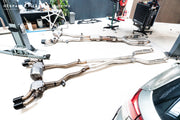 DCE Parts - BMW G90 M5 G99 M5 Stainless Steel - Titanium Catback Axleback Valved Exhaust - 3.5 Inch | 90mm Midpipe