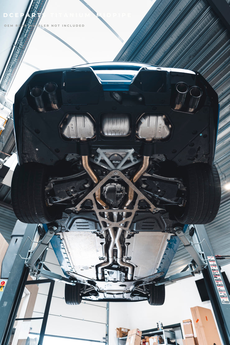 DCE Parts - BMW G90 M5 G99 M5 Stainless Steel - Titanium Catback Axleback Valved Exhaust - 3.5 Inch | 90mm Midpipe