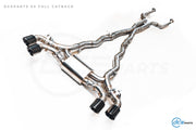 DCE Parts - BMW G90 M5 G99 M5 Stainless Steel - Titanium Catback Axleback Valved Exhaust - 3.5 Inch | 90mm Midpipe
