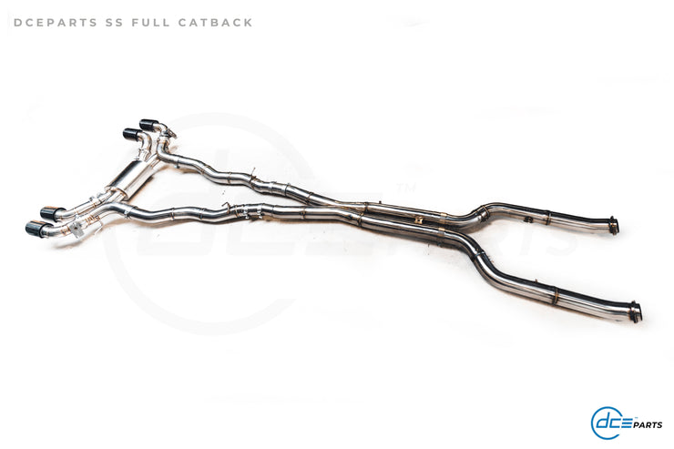 DCE Parts - BMW G90 M5 G99 M5 Stainless Steel - Titanium Catback Axleback Valved Exhaust - 3.5 Inch | 90mm Midpipe