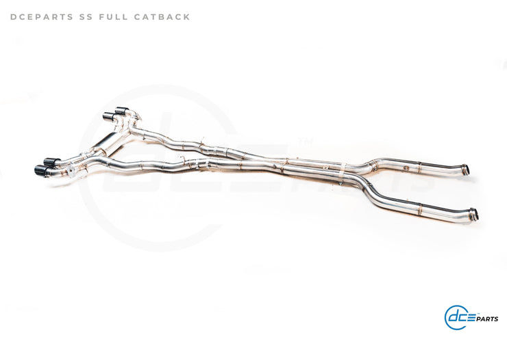 DCE Parts - BMW G90 M5 G99 M5 Stainless Steel - Titanium Catback Axleback Valved Exhaust - 3.5 Inch | 90mm Midpipe