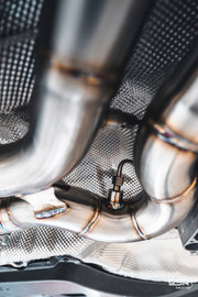 DCE Parts BMW S58 G80 M3 G81 M3 G82 M4 G83 M4 High Flow Equal Length X-Pipe Hybrid Midpipe