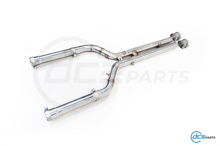 DCE Parts - BMW S63B44 - BMW X5M F95 X6M F96 - Midpipe Exhaust - GPF OPF Delete Bypass