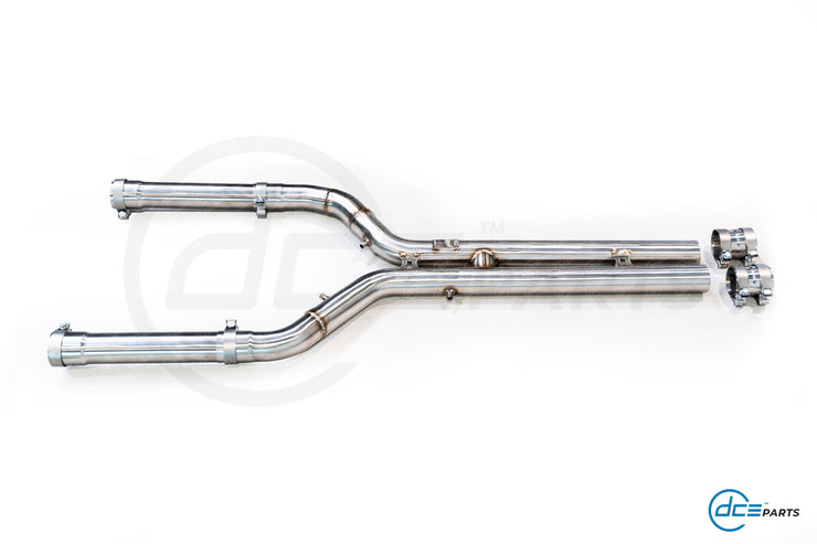 DCE Parts - BMW S63B44 - BMW X5M F95 X6M F96 - Midpipe Exhaust - GPF OPF Delete Bypass