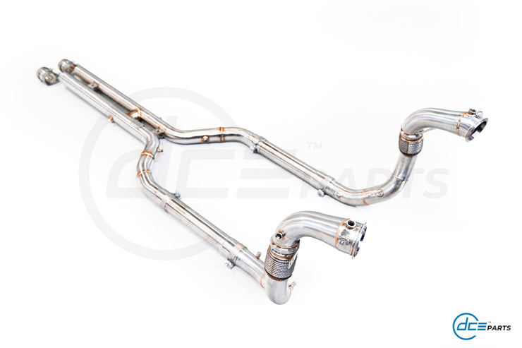 DCE Parts - BMW S63B44 - BMW X5M F95 X6M F96 - Midpipe Exhaust - GPF OPF Delete Bypass