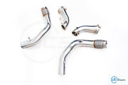DCE Parts -  BMW S63B44 - BMW F90 M5 F91 F92 F93 M8 X5M F96 X6M F96 (Clamp Type) - Catless / High Flow Cat Downpipe