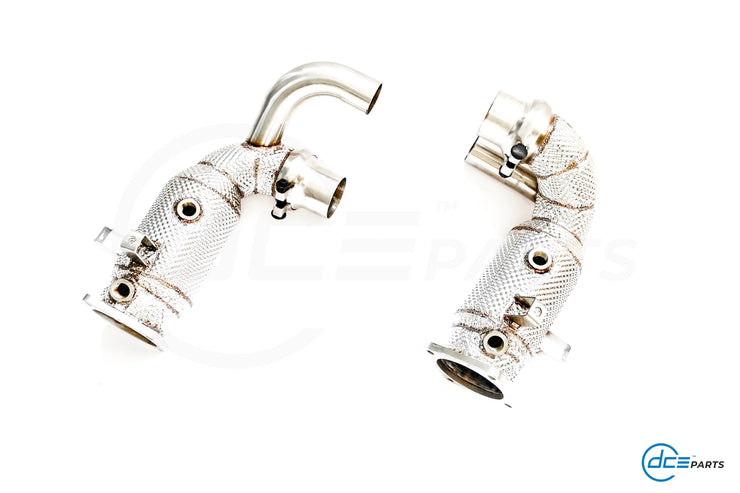DCE Parts - Downpipe Porsche Carrera 4, 4S, S, Targa 4, 4S, 911 991.2 3.0T with Heat Shield
